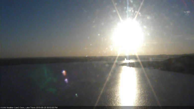 Lake Travis webcam, June 25, 2019 7:05 PM CT