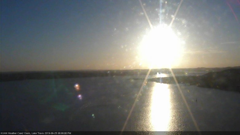 Lake Travis webcam, June 25, 2019 7:10 PM CT