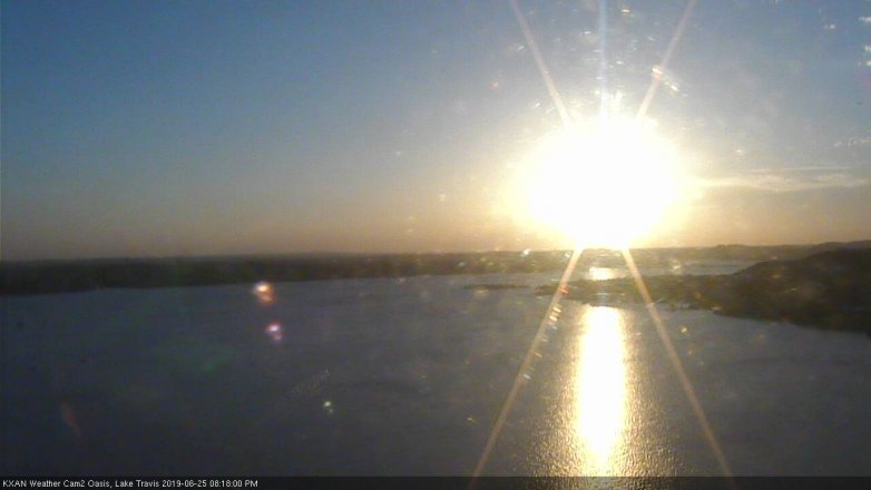 Lake Travis webcam, June 25, 2019 7:20 PM CT