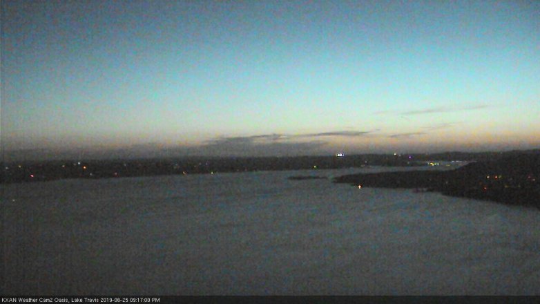 Lake Travis webcam, June 25, 2019 8:20 PM CT
