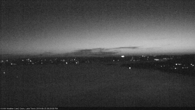 Lake Travis webcam, June 25, 2019 8:30 PM CT