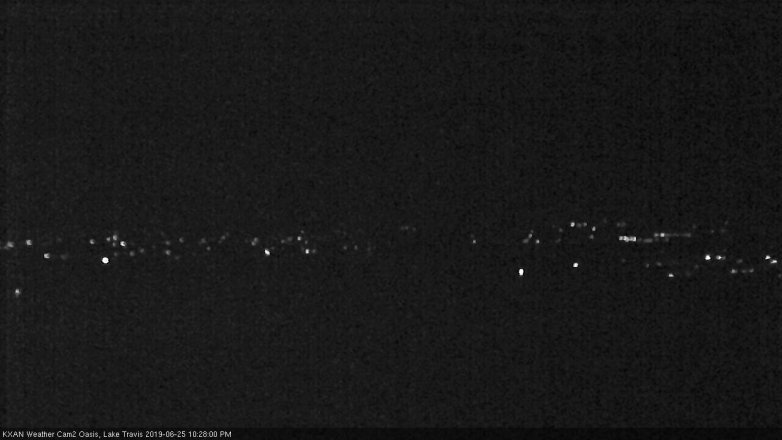 Lake Travis webcam, June 25, 2019 9:30 PM CT