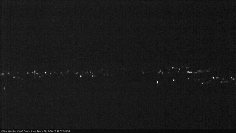 Lake Travis webcam, June 25, 2019 9:40 PM CT