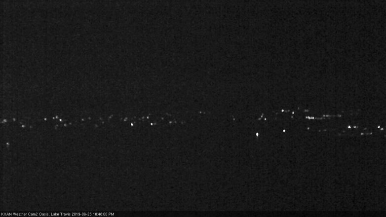 Lake Travis webcam, June 25, 2019 9:50 PM CT