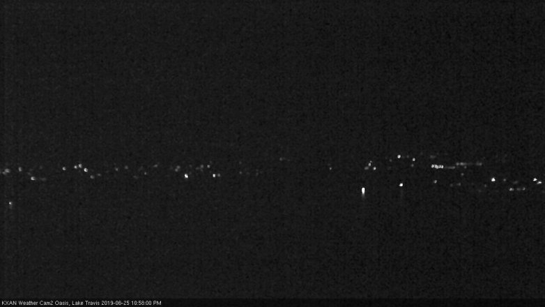 Lake Travis webcam, June 25, 2019 10:00 PM CT
