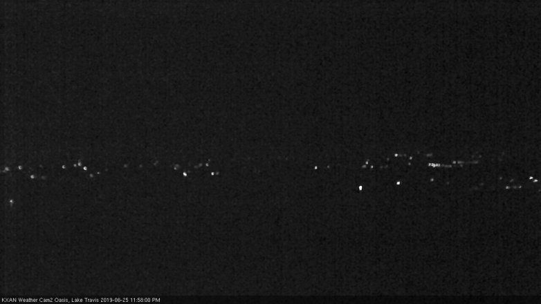 Lake Travis webcam, June 25, 2019 11:00 PM CT