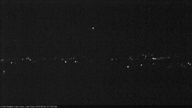 Lake Travis webcam, June 25, 2019 11:20 PM CT