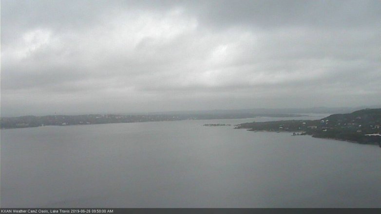Lake Travis webcam, June 26, 2019 9:00 AM CT