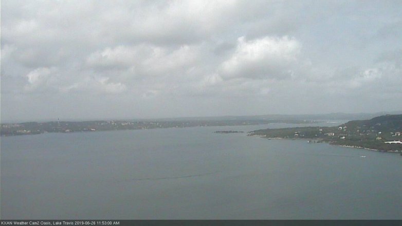 Lake Travis webcam, June 26, 2019 10:55 AM CT