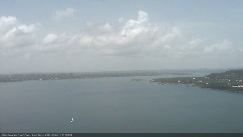 Lake Travis webcam, June 26, 2019 11:35 AM CT