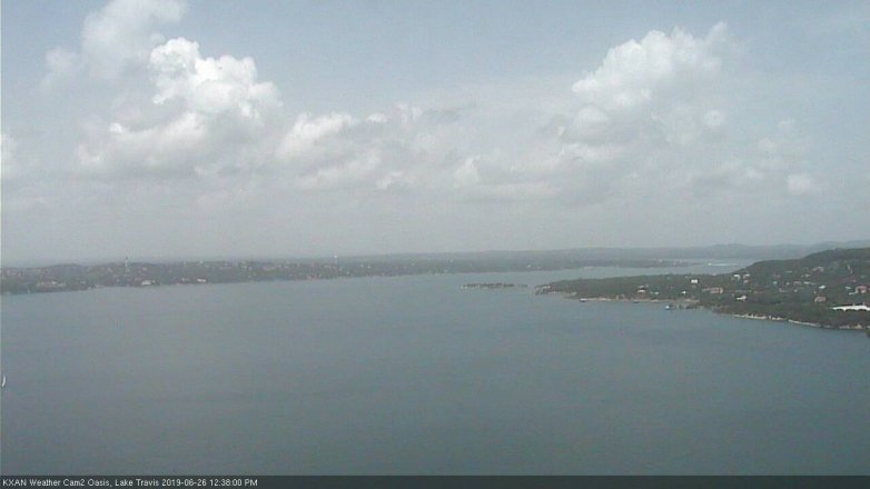 Lake Travis webcam, June 26, 2019 11:40 AM CT