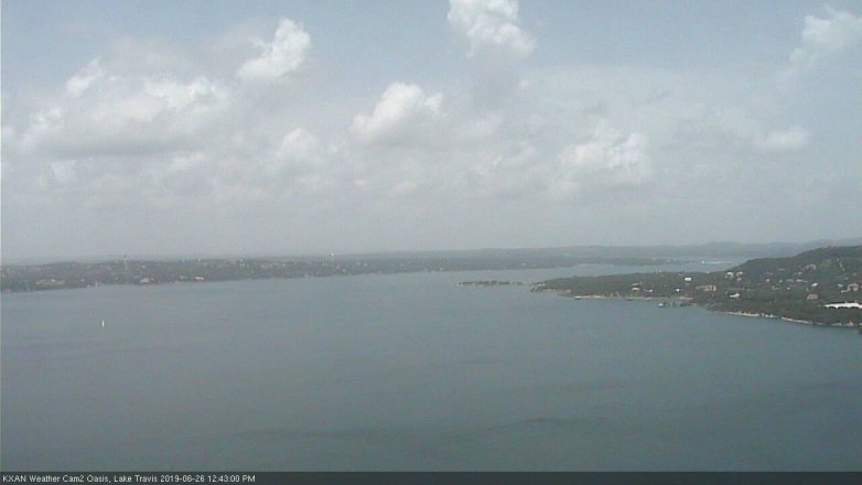 Lake Travis webcam, June 26, 2019 11:45 AM CT
