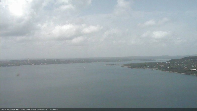 Lake Travis webcam, June 26, 2019 11:55 AM CT