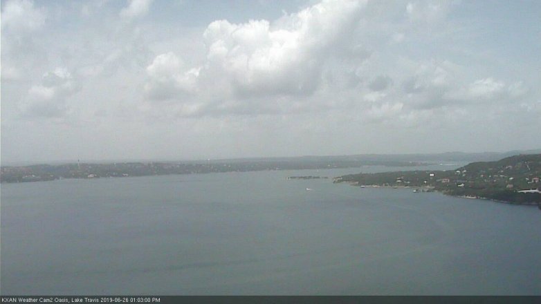 Lake Travis webcam, June 26, 2019 12:05 PM CT