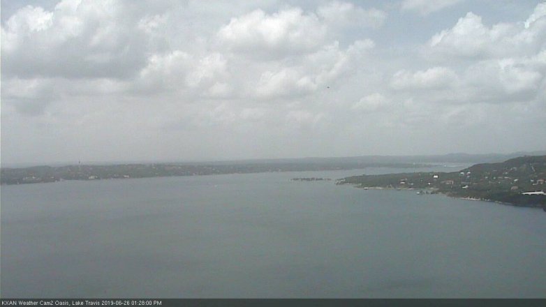 Lake Travis webcam, June 26, 2019 12:30 PM CT