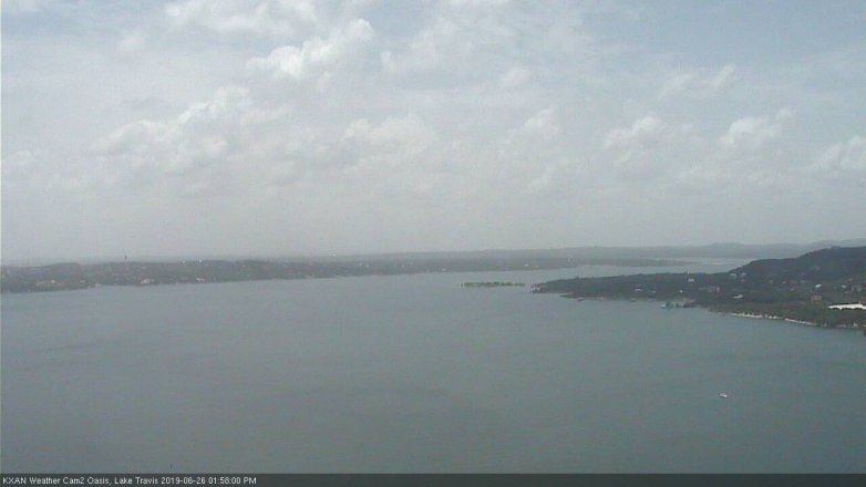 Lake Travis webcam, June 26, 2019 1:00 PM CT