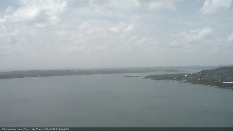 Lake Travis webcam, June 26, 2019 1:05 PM CT
