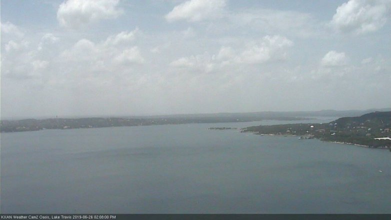 Lake Travis webcam, June 26, 2019 1:10 PM CT
