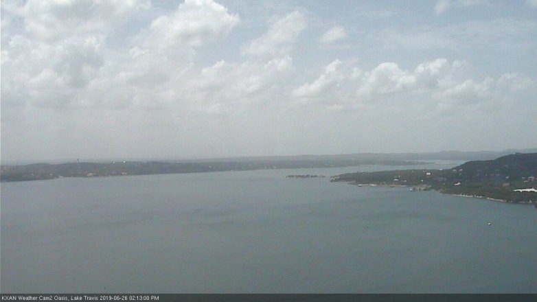 Lake Travis webcam, June 26, 2019 1:15 PM CT