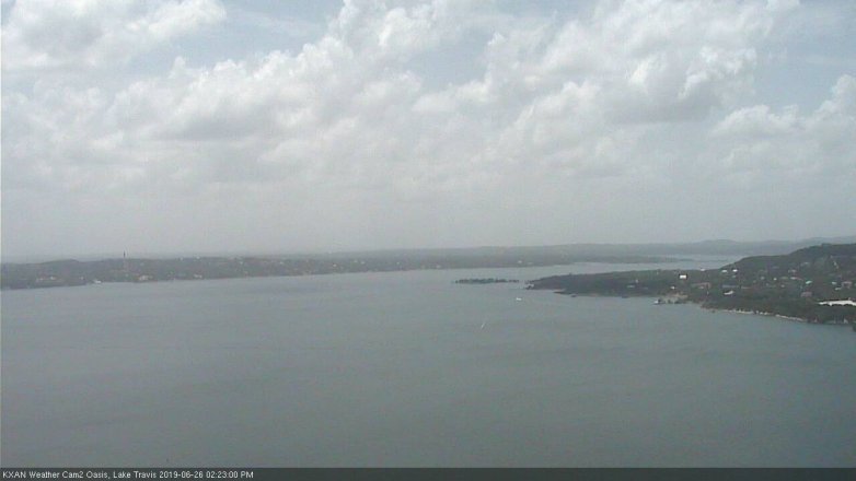Lake Travis webcam, June 26, 2019 1:25 PM CT