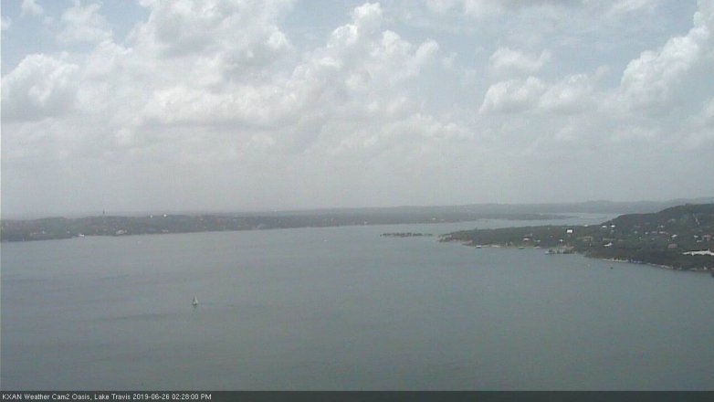 Lake Travis webcam, June 26, 2019 1:30 PM CT