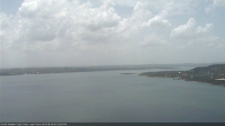 Lake Travis webcam, June 26, 2019 1:35 PM CT