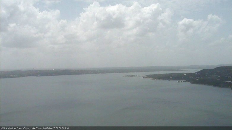 Lake Travis webcam, June 26, 2019 1:40 PM CT