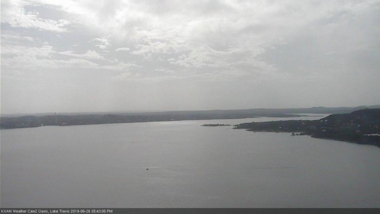 Lake Travis webcam, June 26, 2019 4:45 PM CT