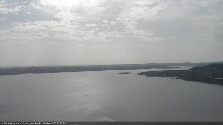 Lake Travis webcam, June 26, 2019 4:55 PM CT