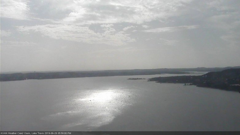 Lake Travis webcam, June 26, 2019 5:00 PM CT