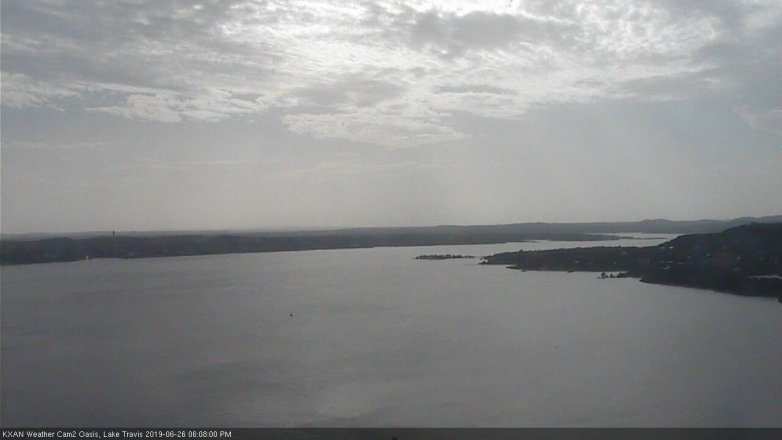 Lake Travis webcam, June 26, 2019 5:10 PM CT
