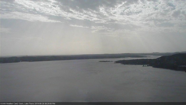 Lake Travis webcam, June 26, 2019 5:30 PM CT