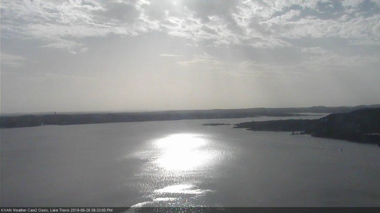 Lake Travis webcam, June 26, 2019 5:35 PM CT