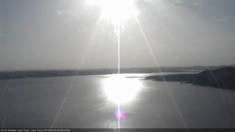 Lake Travis webcam, June 26, 2019 5:50 PM CT