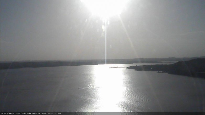 Lake Travis webcam, June 26, 2019 5:55 PM CT