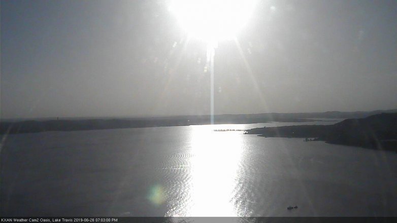 Lake Travis webcam, June 26, 2019 6:05 PM CT
