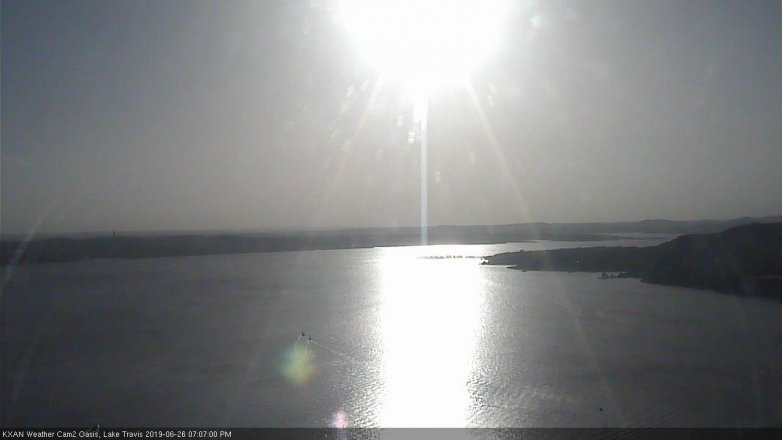 Lake Travis webcam, June 26, 2019 6:10 PM CT