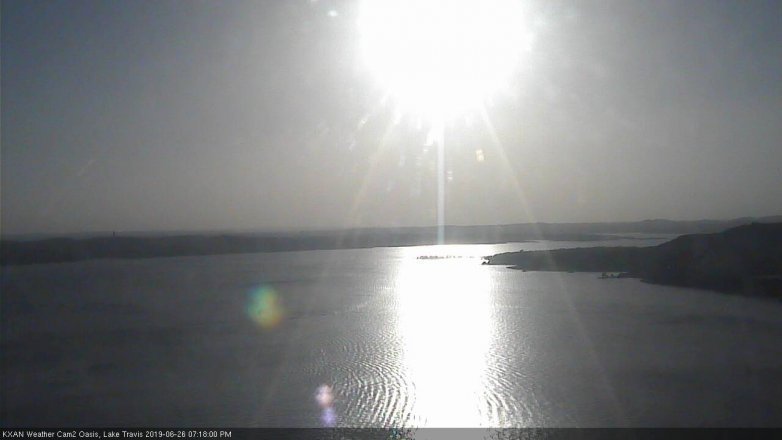 Lake Travis webcam, June 26, 2019 6:20 PM CT
