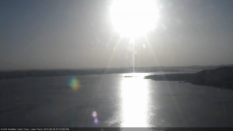 Lake Travis webcam, June 26, 2019 6:25 PM CT