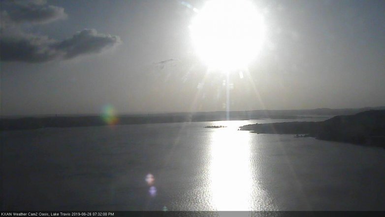 Lake Travis webcam, June 26, 2019 6:35 PM CT