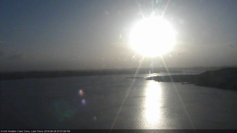 Lake Travis webcam, June 26, 2019 7:00 PM CT