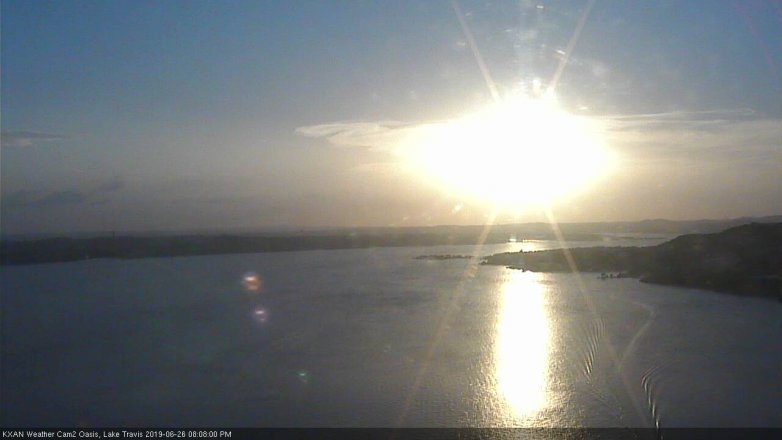 Lake Travis webcam, June 26, 2019 7:10 PM CT