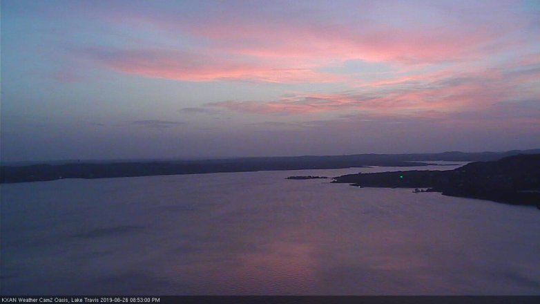 Lake Travis webcam, June 26, 2019 7:55 PM CT