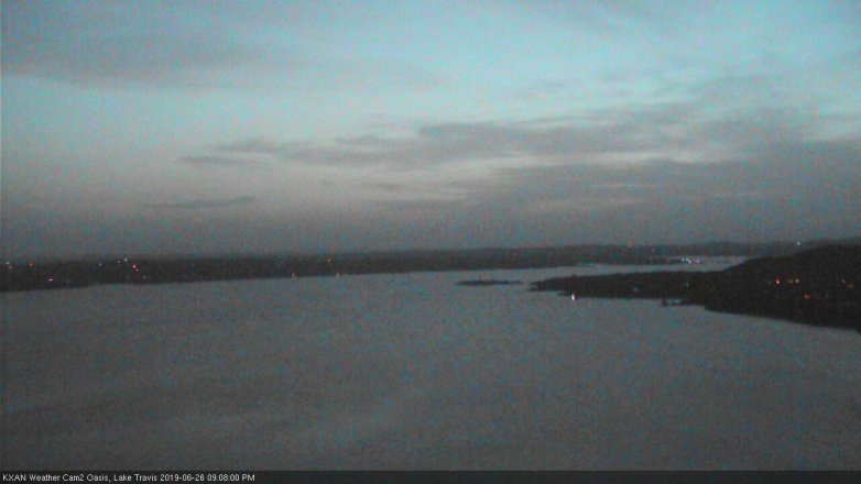 Lake Travis webcam, June 26, 2019 8:10 PM CT
