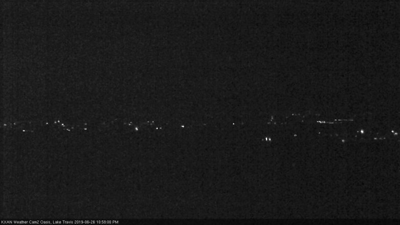 Lake Travis webcam, June 26, 2019 10:00 PM CT