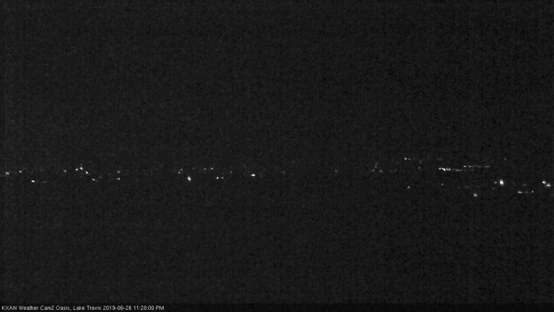 Lake Travis webcam, June 26, 2019 10:30 PM CT