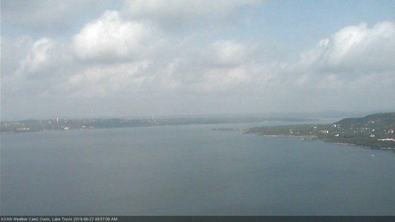 Lake Travis webcam, June 27, 2019 9:00 AM CT