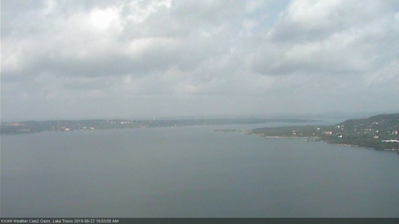 Lake Travis webcam, June 27, 2019 9:05 AM CT