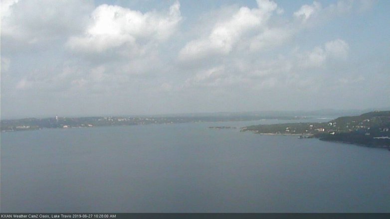 Lake Travis webcam, June 27, 2019 9:30 AM CT