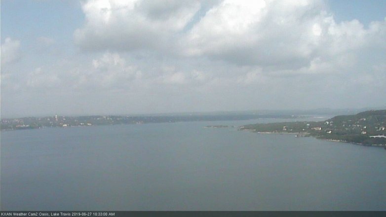 Lake Travis webcam, June 27, 2019 9:35 AM CT